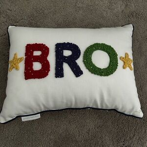 Pottery Barn ‘Bro’ pillow